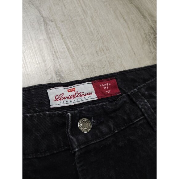 Vintage‎ Levis 545 Orange Tab Black Denim Loose Fit Jeans Mens 34x32 - Picture 7 of 10